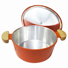 Caçarola em alumínio fundido Lunna - Laranja mesclado - comprar online