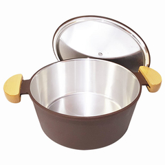 Caçarola em alumínio fundido Lunna - Marrom fosco - comprar online