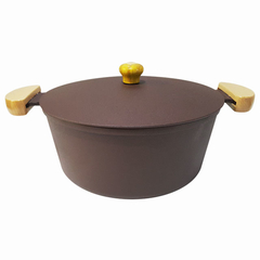 Caçarola em alumínio fundido Lunna - Marrom fosco - comprar online