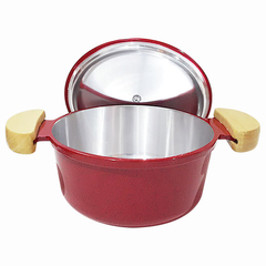 Caçarola em alumínio fundido Lunna - Vermelho mesclado - comprar online