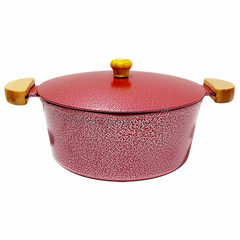 Caçarola em alumínio fundido Lunna - Vermelho craquelado - comprar online