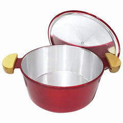Caçarola em alumínio fundido Lunna - Vermelho verniz - comprar online