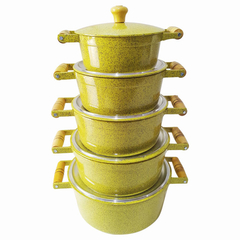 Jogo de caçarolas Colors - Amarelo mesclado - 5 peças - comprar online