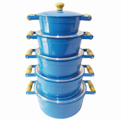 Jogo de caçarolas Colors - Azul mesclado - 5 peças - comprar online