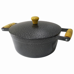 Caçarola em alumínio fundido Colors - Preto craquelado - comprar online