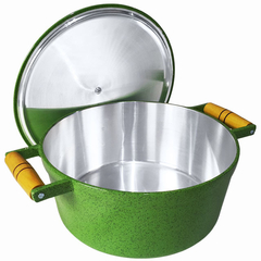 Caçarola em alumínio fundido Colors - Verde mesclado