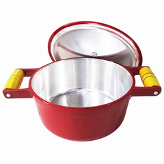 Caçarola em alumínio fundido Colors - Vermelho mesclado