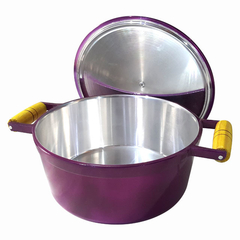 Caçarola em alumínio fundido Colors - Violeta verniz