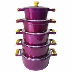 Jogo de caçarolas Colors - Violeta Verniz - 5 peças - comprar online