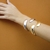 Bracelete Aberto Duas Gotas Boleado Oasis