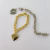 Pulseira Ivy elos pingente coração e fecho coração na internet
