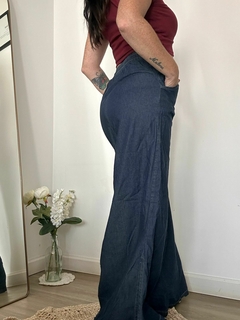Wide leg Denim Comfy Azul en internet