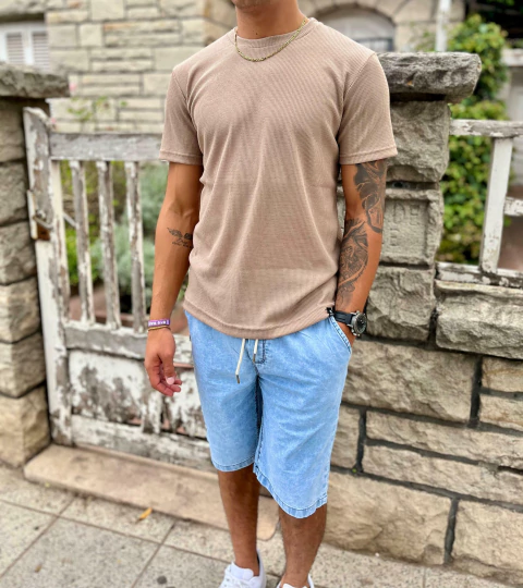 Remera panal entallada - comprar online