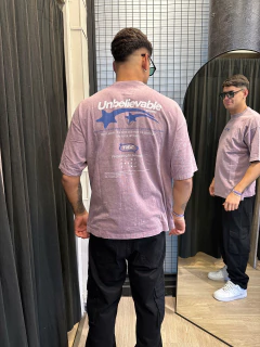 Remera washed estrella lila - DLO