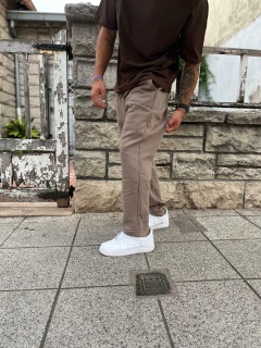 Babucha frizada recta choco - tienda online