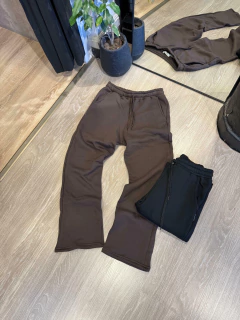 Pantalon baggy algodon negra