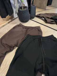 Pantalon baggy algodon negra - tienda online