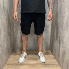 bermuda cargo negra c6 - comprar online