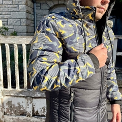 Campera abrigo BR estampada