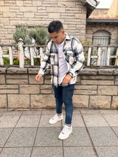 Camisa leñadora celeste - tienda online