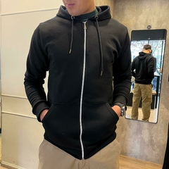 Campera algodon rustica negra en internet