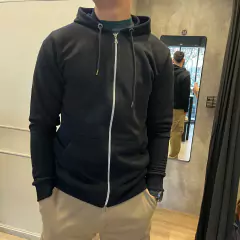 Campera algodon rustica negra - comprar online