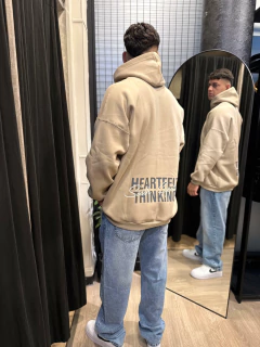 Canguro over friza club mnf beige - comprar online