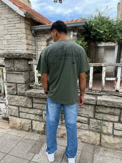 Remera over collusion verde - tienda online
