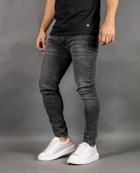 Jean semi chupin gris - comprar online