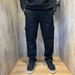 Jean mom cargo negro c77 - comprar online