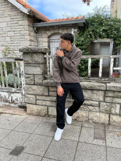 Canguro frizado liso choco