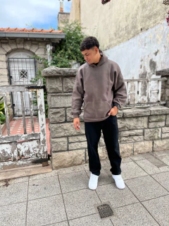 Canguro frizado liso choco - comprar online