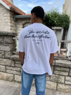 Remera Look over blanca - comprar online