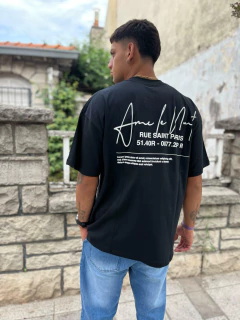 Remera over Ame negra - comprar online