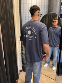 Remera over California azul - tienda online