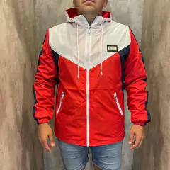 Rompeviento tricolor roja