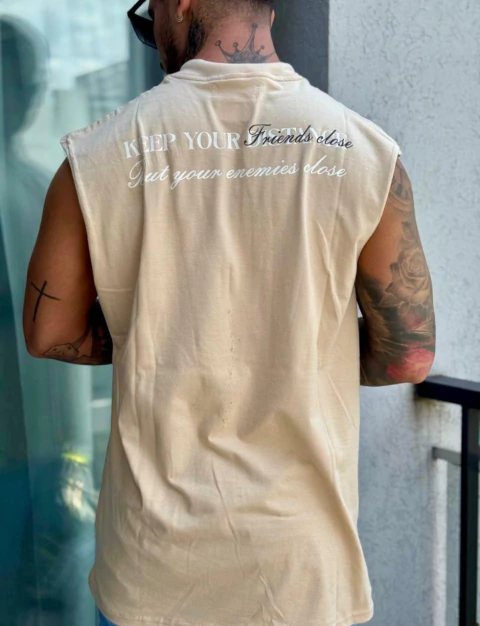 Sudadera over keep beige - comprar online