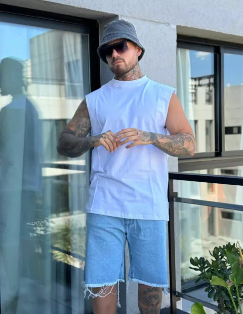 Sudadera over lisa blanca