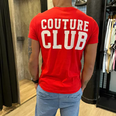 Remera cumplida Couture roja