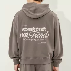 Buzo canguro rustico crop trends gris oscuro - comprar online