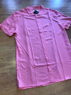 Camisa rosa lisa - comprar online