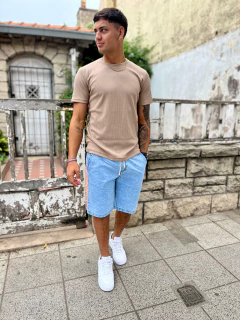 Remera panal entallada - tienda online