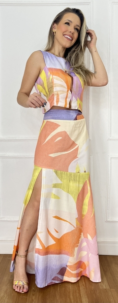 CONJUNTO SALINE SAIA FENDA FR CROPEDI - Moda S Basso