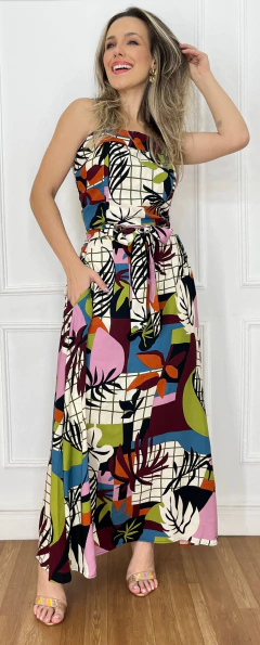 CONJUNTO STELLA SAIA MID CROPEDI ALÇA - Moda S Basso