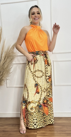 Saia l Fluit Estampada - Moda S Basso