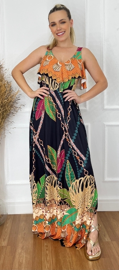 VESTIDO L V BABADO ALCINHA - comprar online