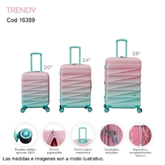 Set de VALIJASX3 TRENDY COD.16389