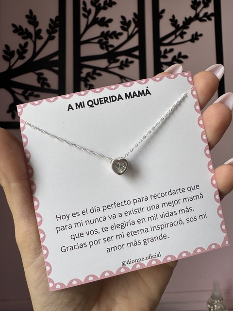 Collar plata 925 "A mi querida Mama" - comprar online