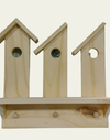 Trio de casitas Porta llaves con estante