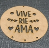 Círculo 15 cm Vive Ríe Ama